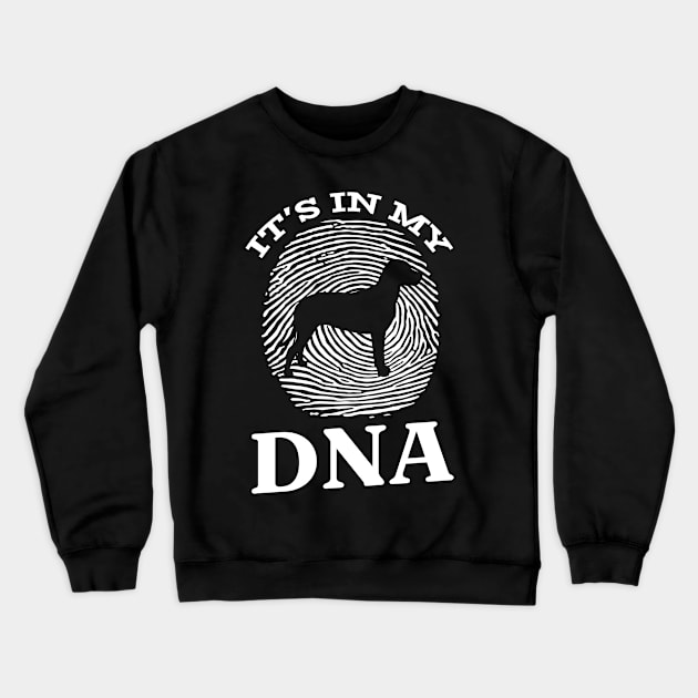 Finnish Hound It`s In My DNA Fingerprint I Finnish Hound Crewneck Sweatshirt by Shirtjaeger